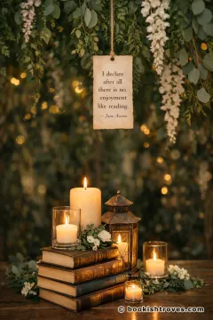 Secret hanging garden library centerpiece