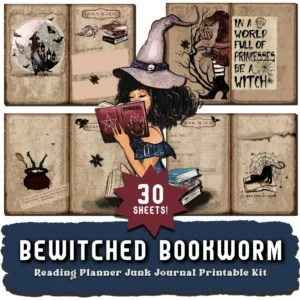 Bewitched Reading Goals Junk Journal Printable Kit