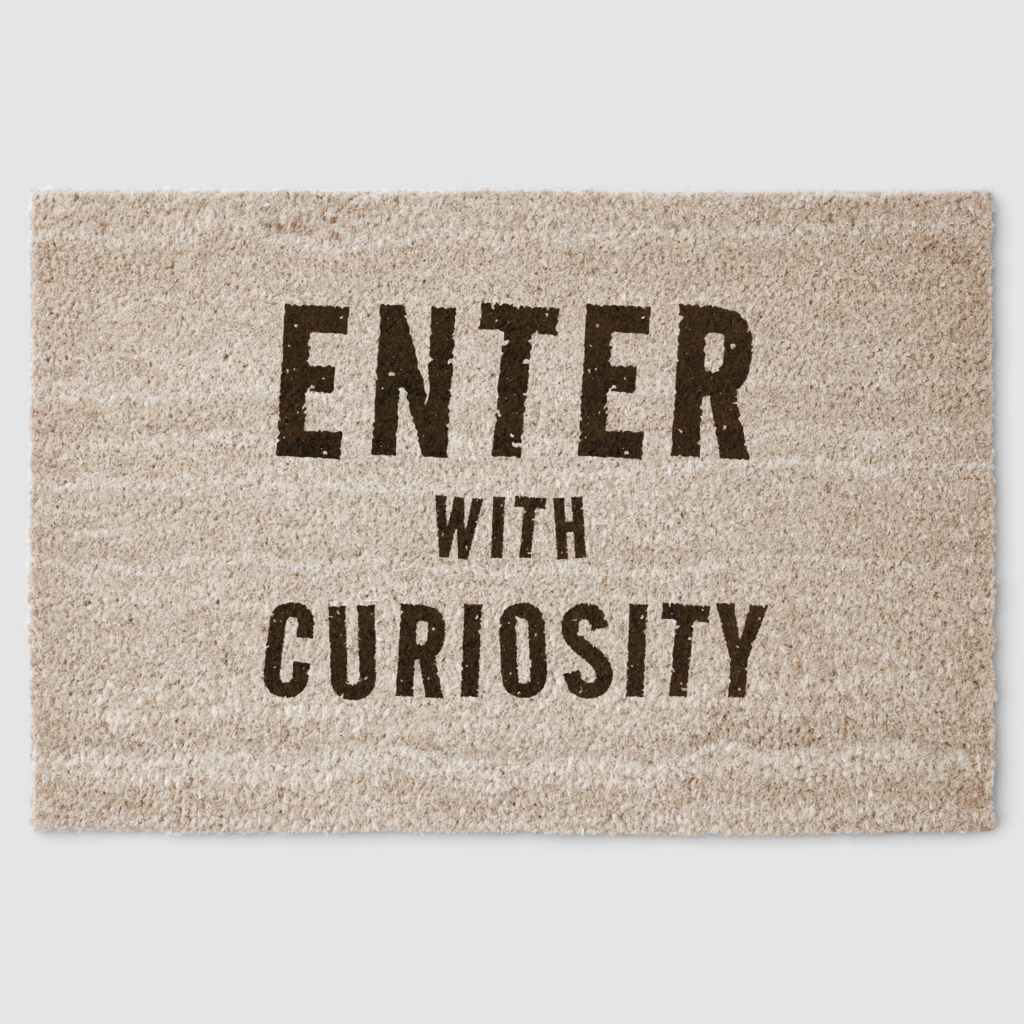 Minimalist Elegant Academia Aesthetic Decor Coir Fiber Doormat