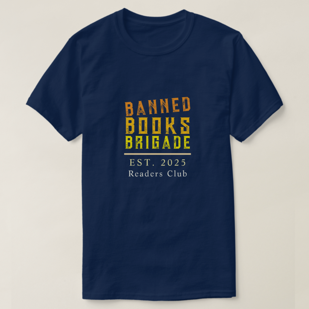 Personalized Banned Book Typography Bold Statement T-Shirt