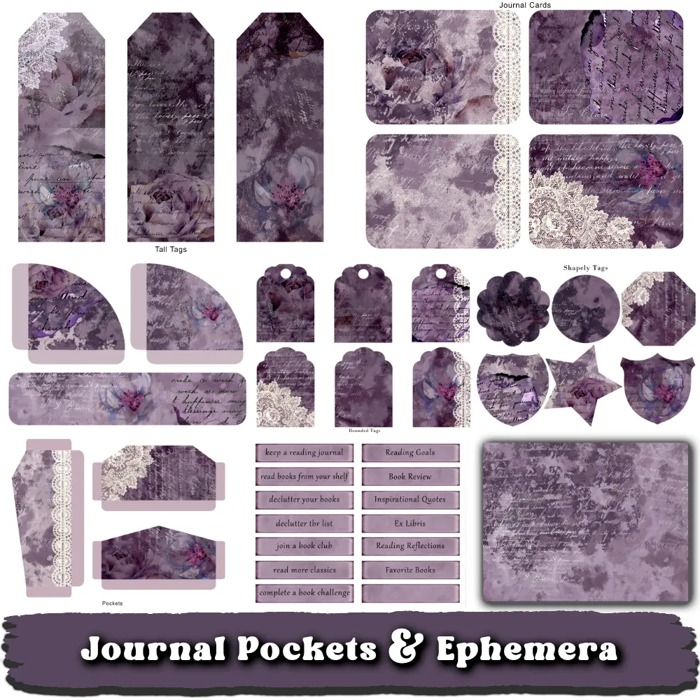 Purple Scripts Ephemera