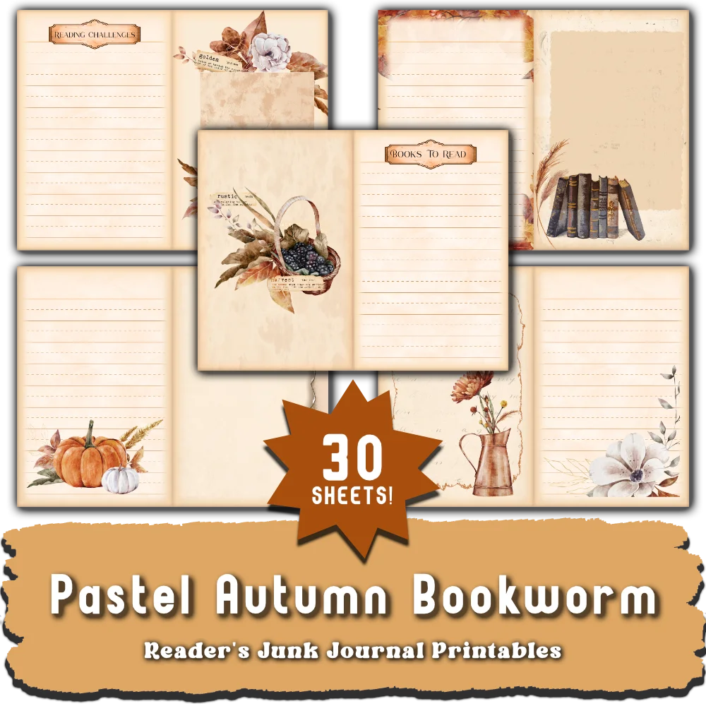 pastel autumn bookwor