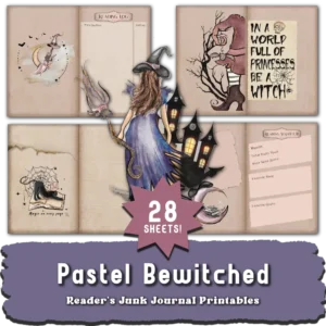 Pastel Bewitched Reader's Junk Journal Printable Kit