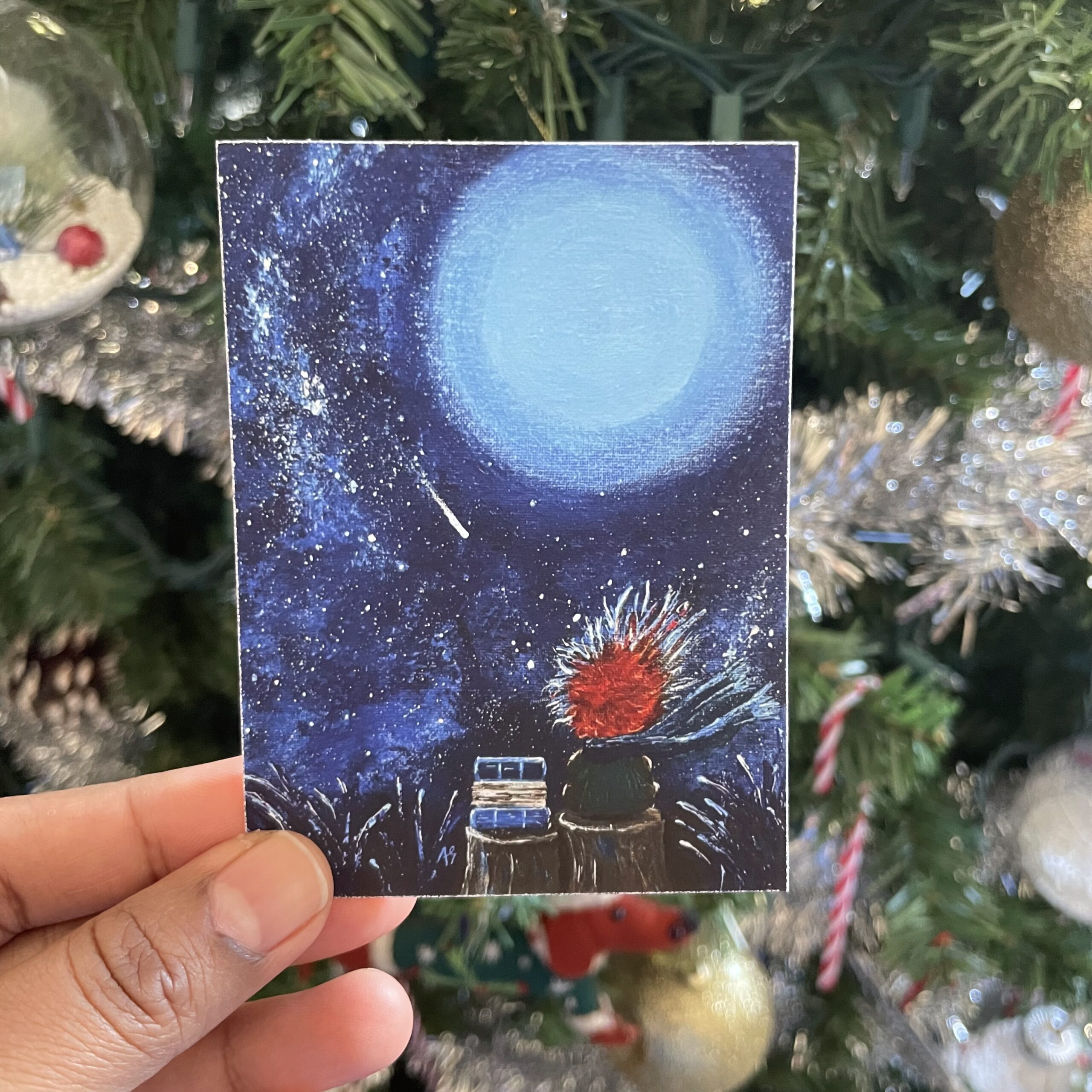 Reading Under the Moon and Stars