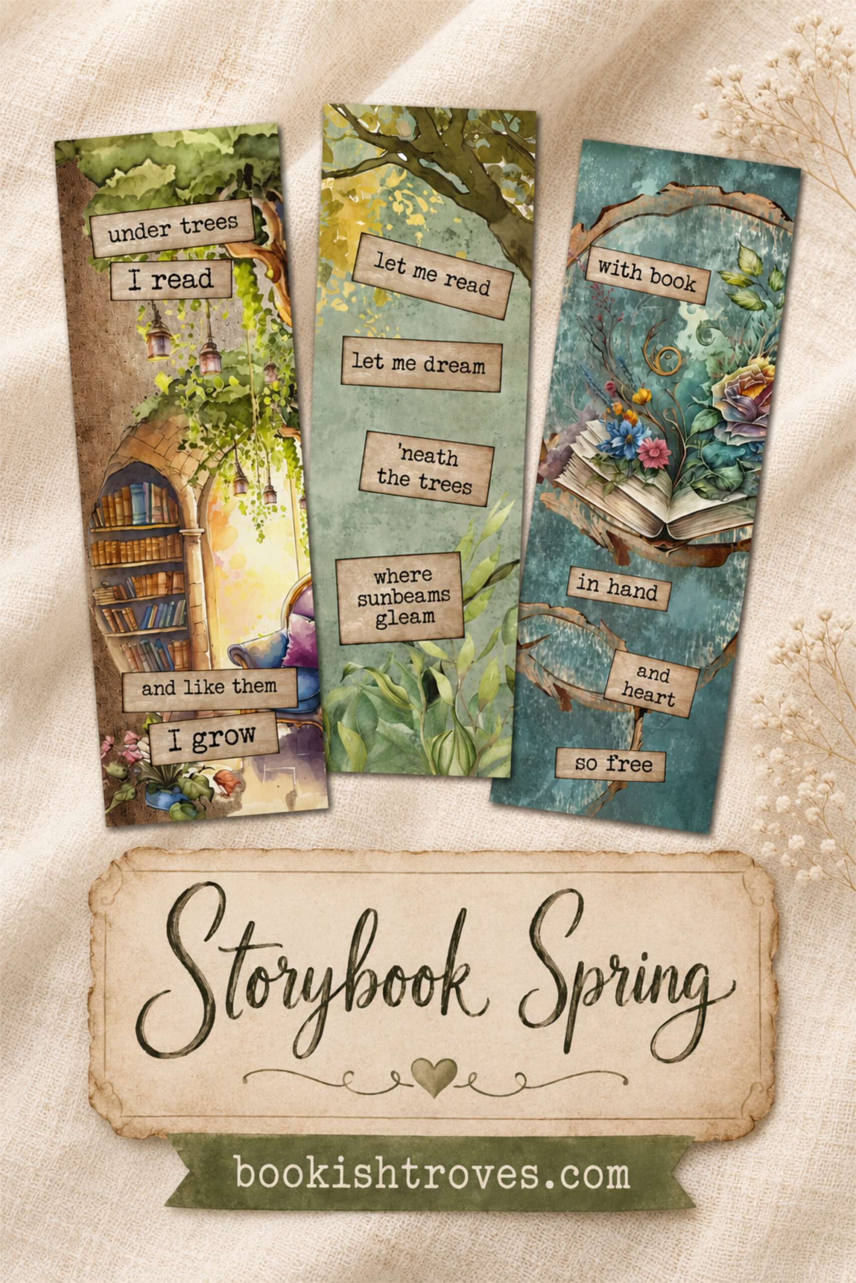 Storybook Spring Bookmarks