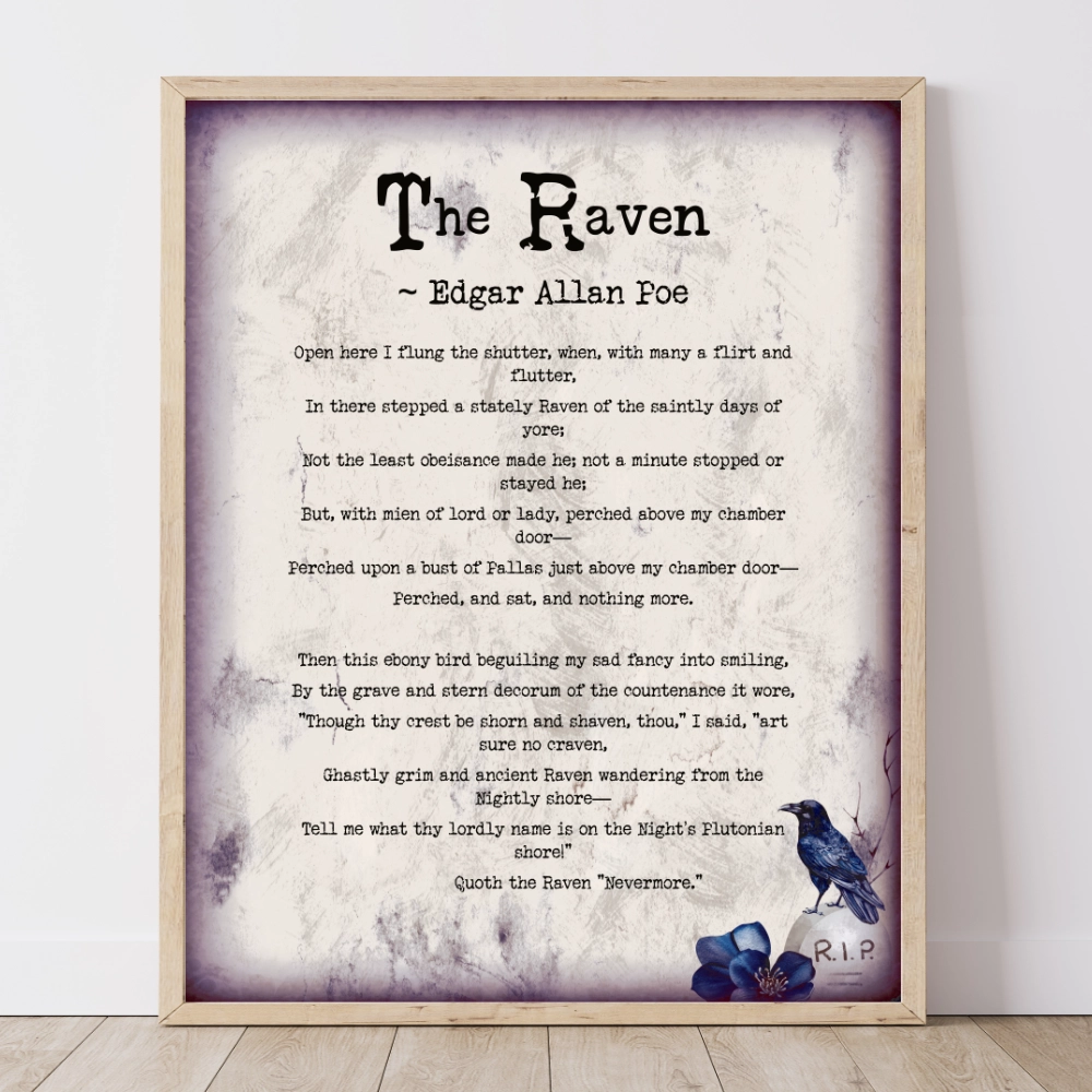 The Raven Poem Poster